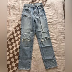 Pacsun Light Wash Dad Jeans Size 24